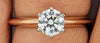 The Tiffany Setting Engagement Ring in 18k Rose Gold 0.70ct - Luxury Brand Jewellery