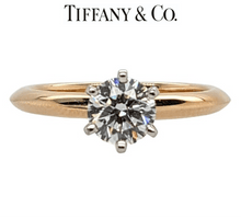 Load image into Gallery viewer, The Tiffany Setting Engagement Ring in 18k Rose Gold 0.70ct - Luxury Brand Jewellery