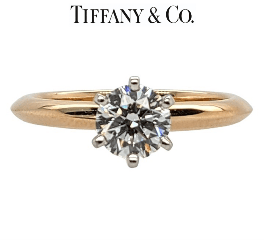 Tiffany Co Setting Engagement Ring in 18k Rose Gold