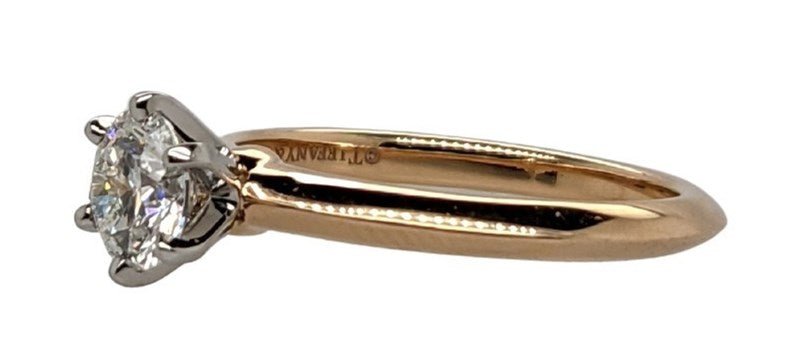 Rose Gold Ring Tiffany Setting Gold The Tiffany® Setting In 18k