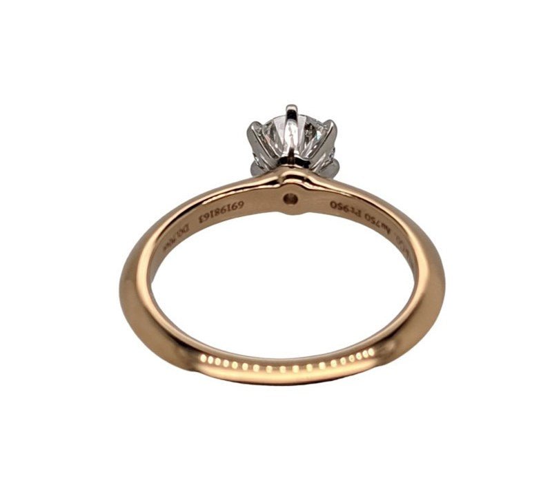 Tiffany Co Setting Engagement Ring in 18k Rose Gold