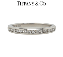 Load image into Gallery viewer, Tiffany &amp; Co Platinum Band Diamond Ring 0.17ct