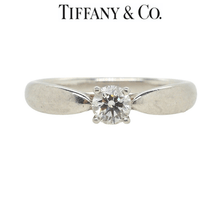 Load image into Gallery viewer, Tiffany Harmony Round Brilliant Engagement Ring in Platinum 0.21ct - Luxury Brand Jewellery