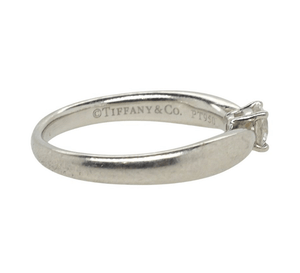 Tiffany Harmony Round Brilliant Engagement Ring in Platinum 0.21ct - Luxury Brand Jewellery