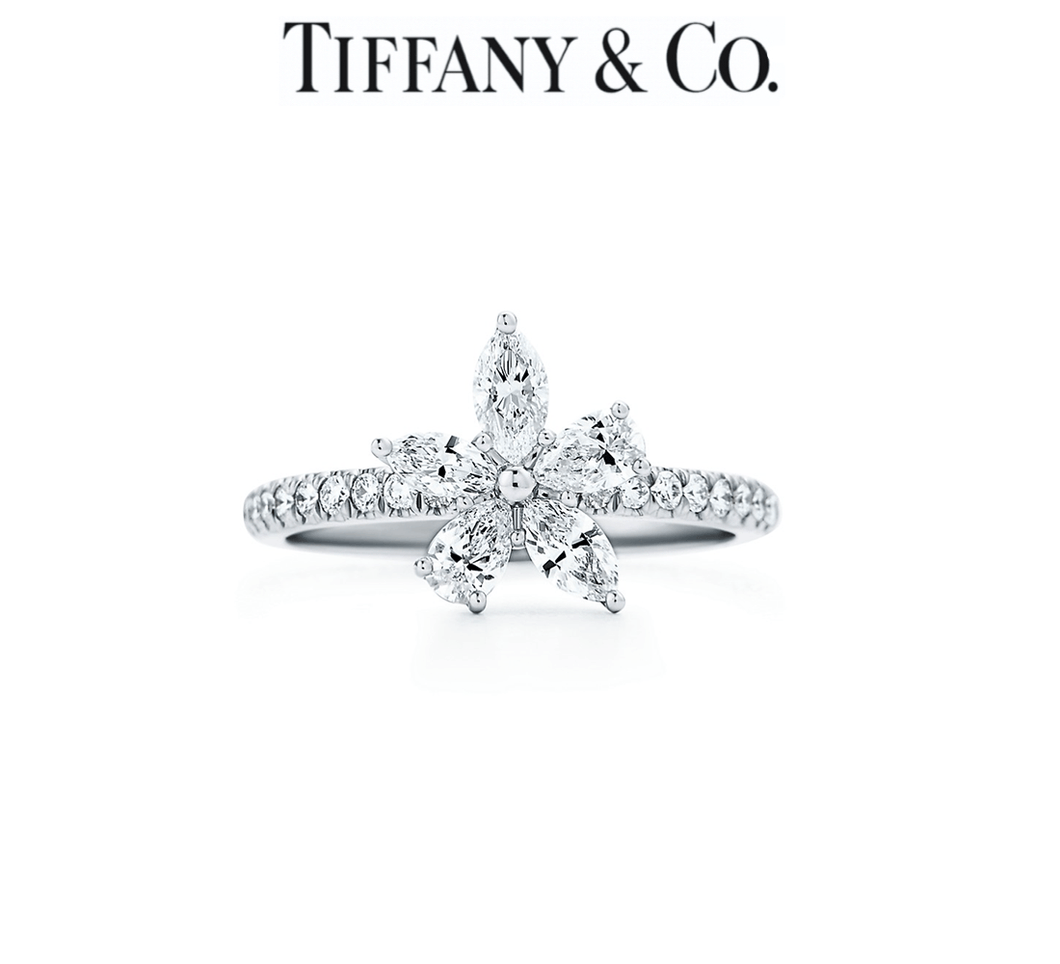Tiffany Victoria Mixed Cluster Ring - Luxury Brand Jewellery